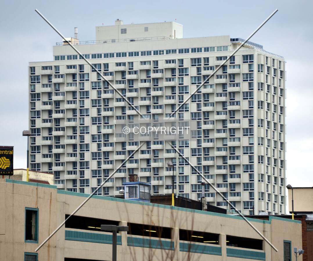 View from the northeast on Market Street