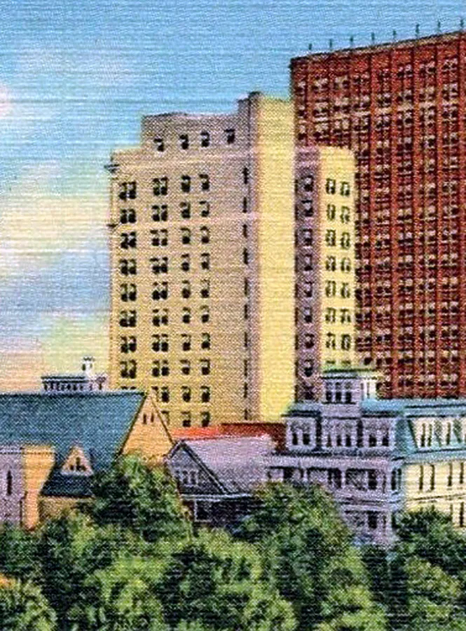 Vintage view from the northwest