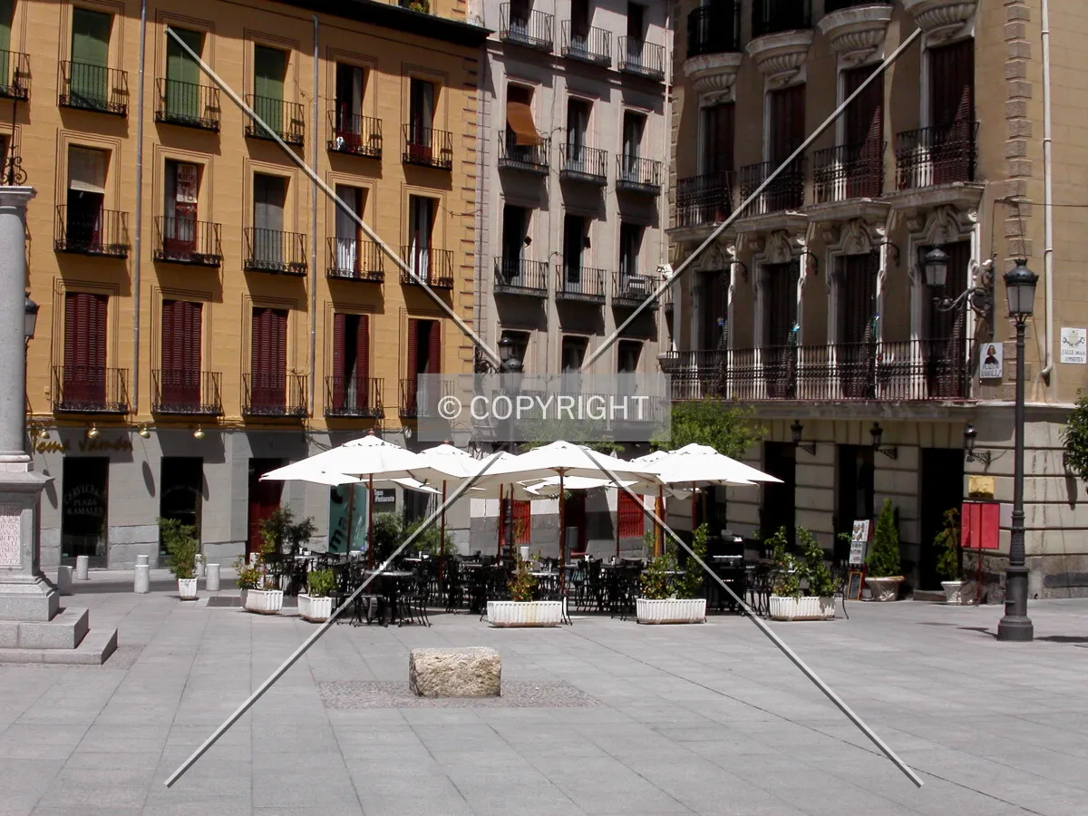 A scene in Ramales square