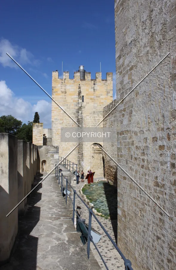 View of the ramparts inside the main castle