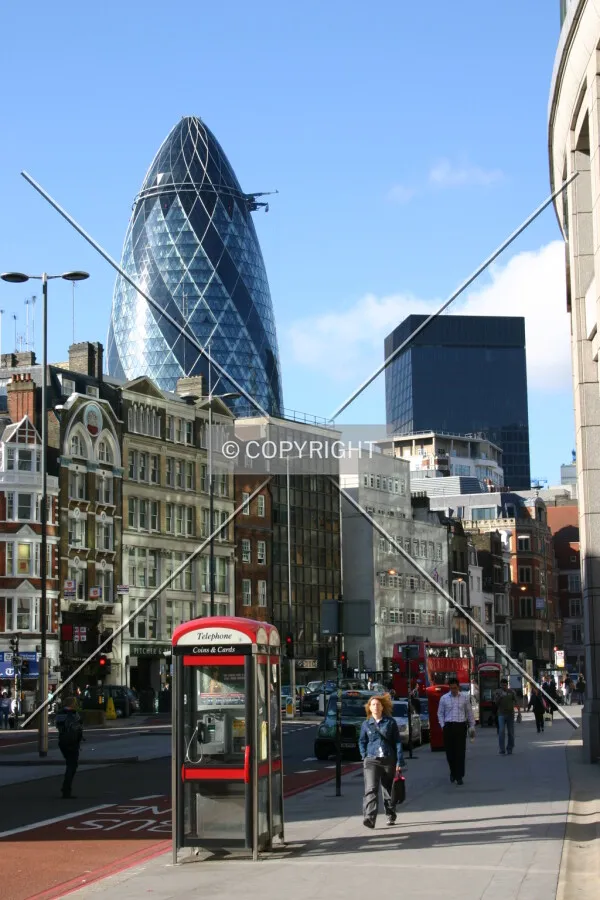 View along the City's Bishopsgate