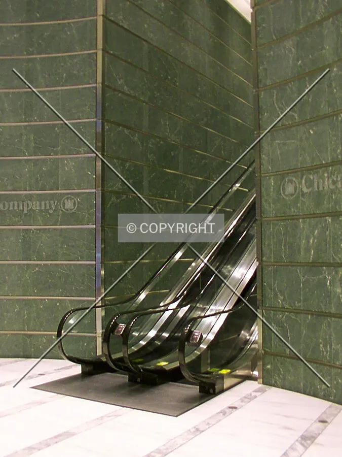Escalators leading to the 2nd floor
