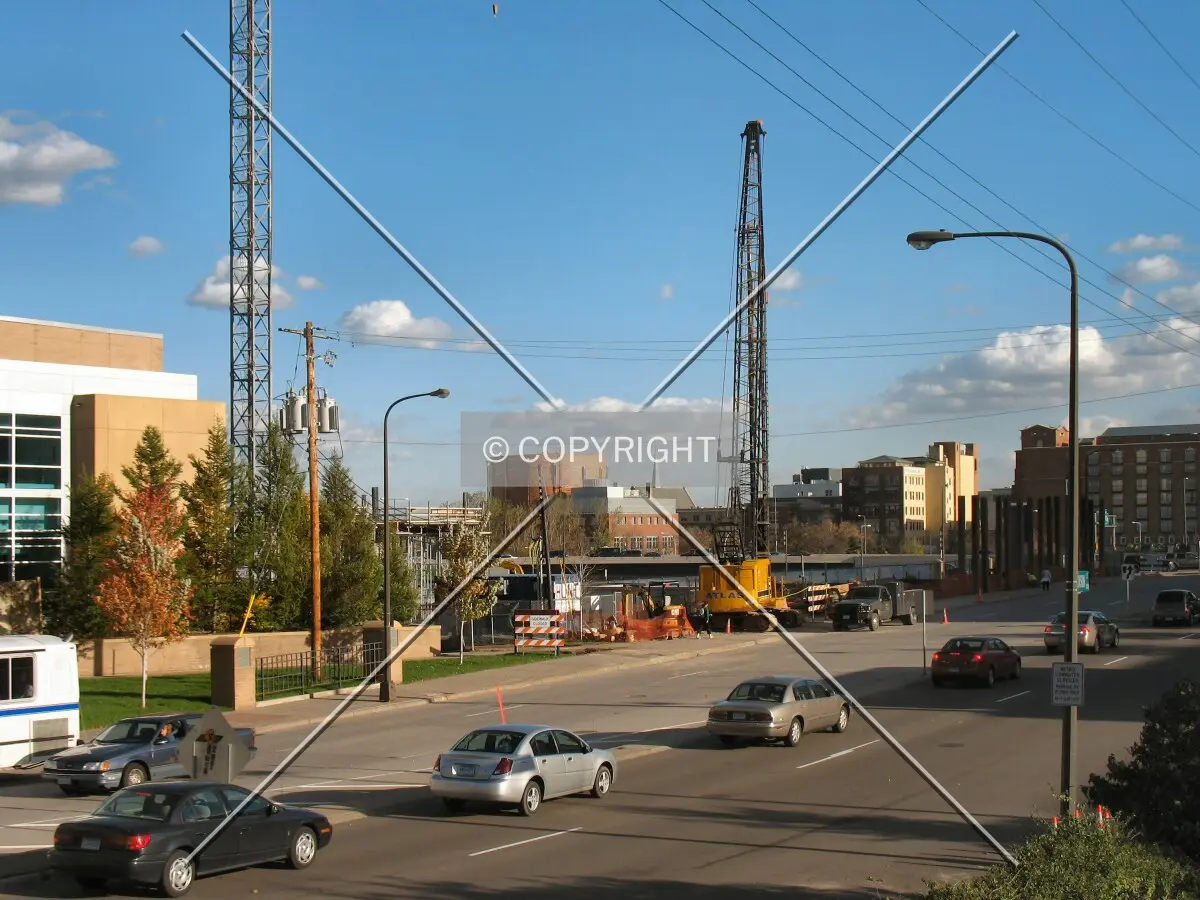 View to the south across Jackson Street