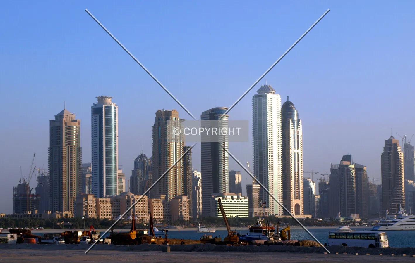 Marina skyline from north