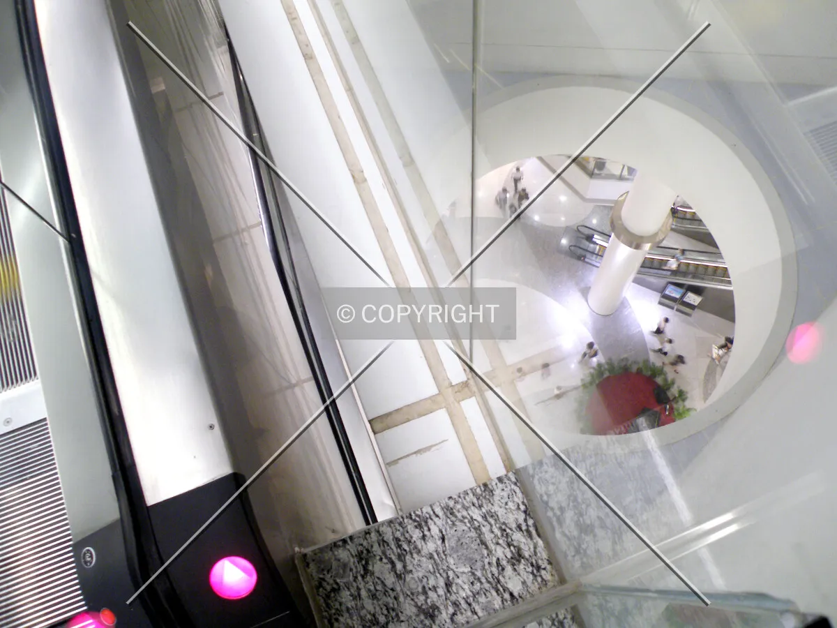 View from the escalators to the carpark on the 7th floor