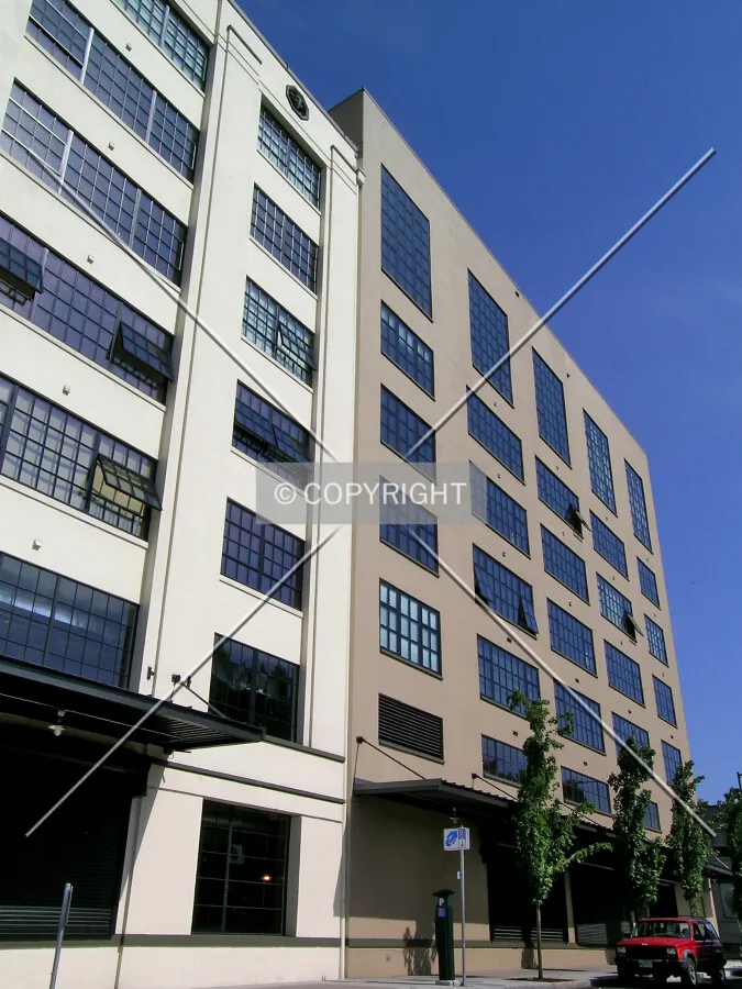 Looking up the western facade