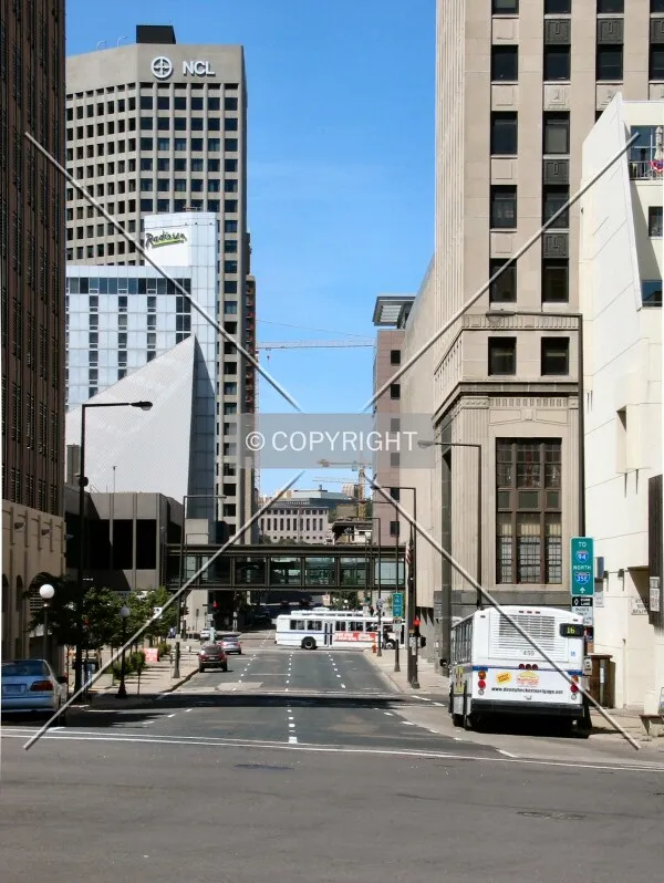 View to the north from Kellogg Boulevard
