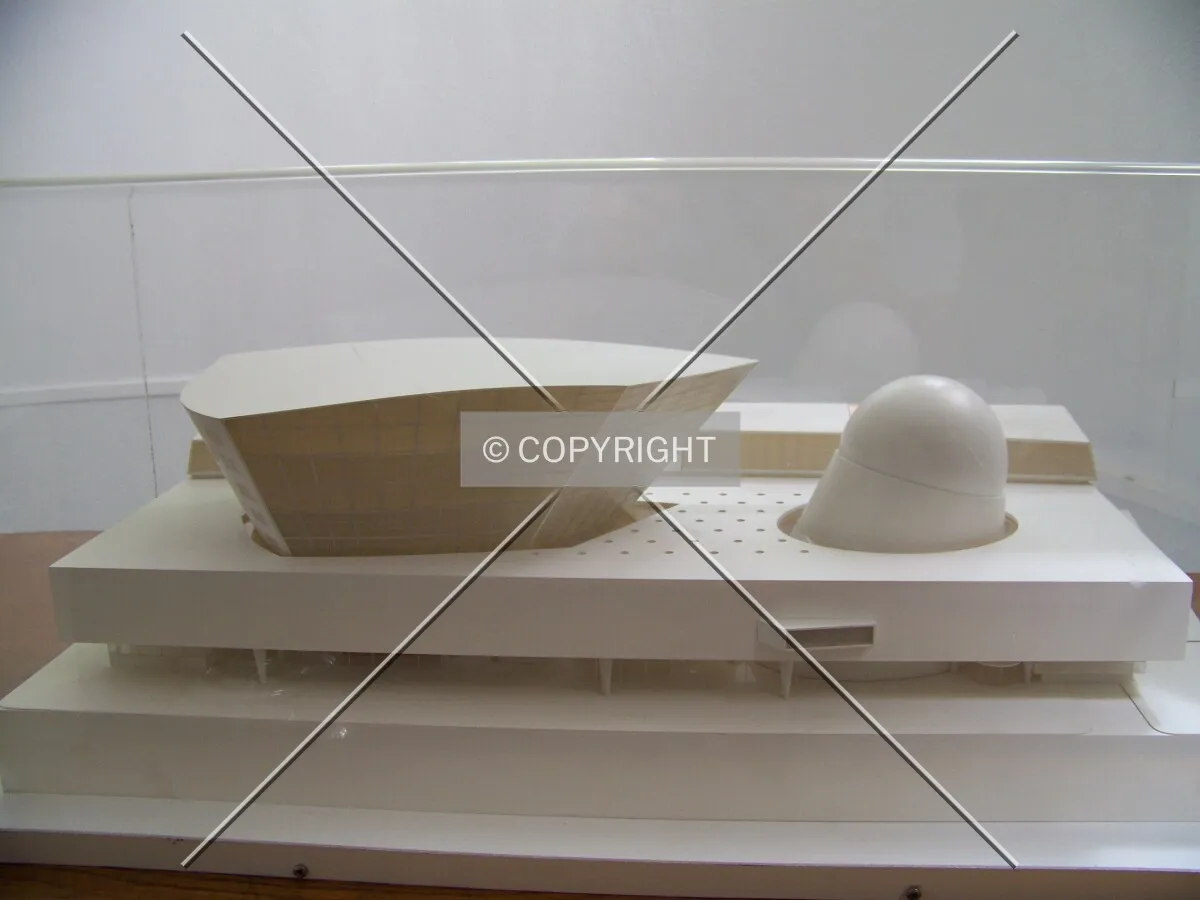 Model on display in the Information Centre for Urbanism