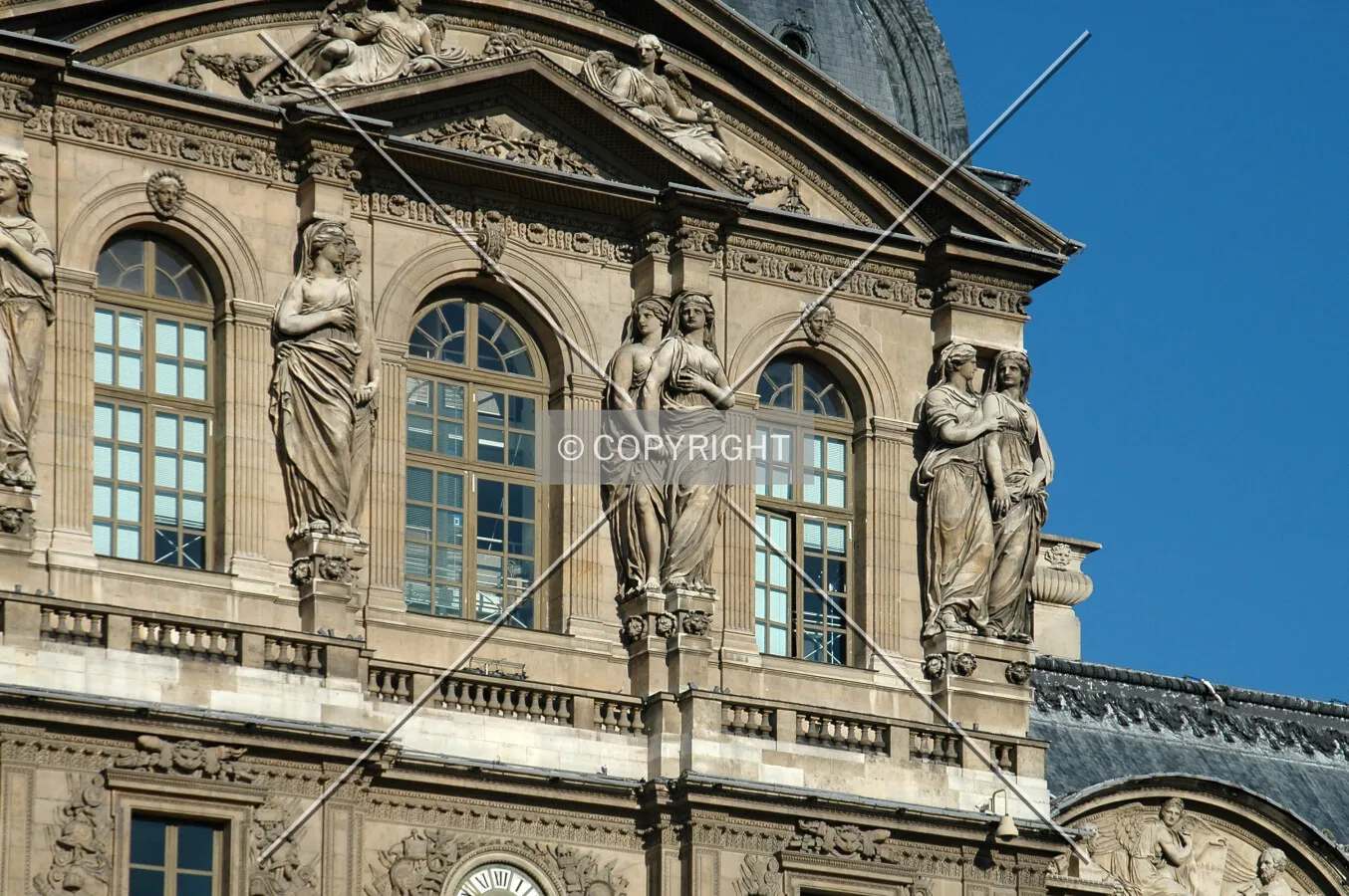Detail on Pavillon de l'Horloge