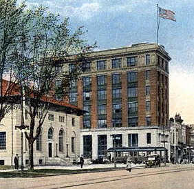 Vintage view from the southeast