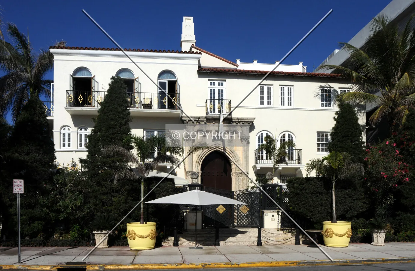 View from the east