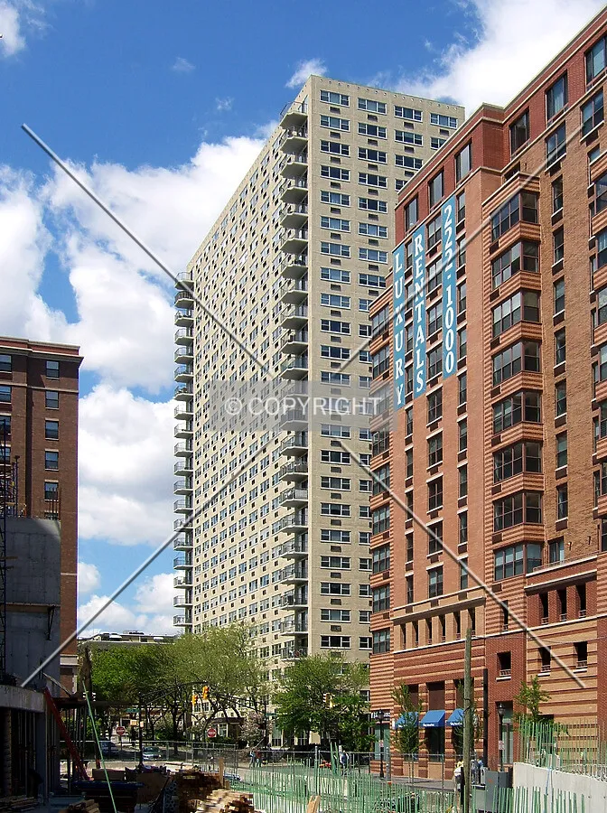 View from the southeast at 3rd Street