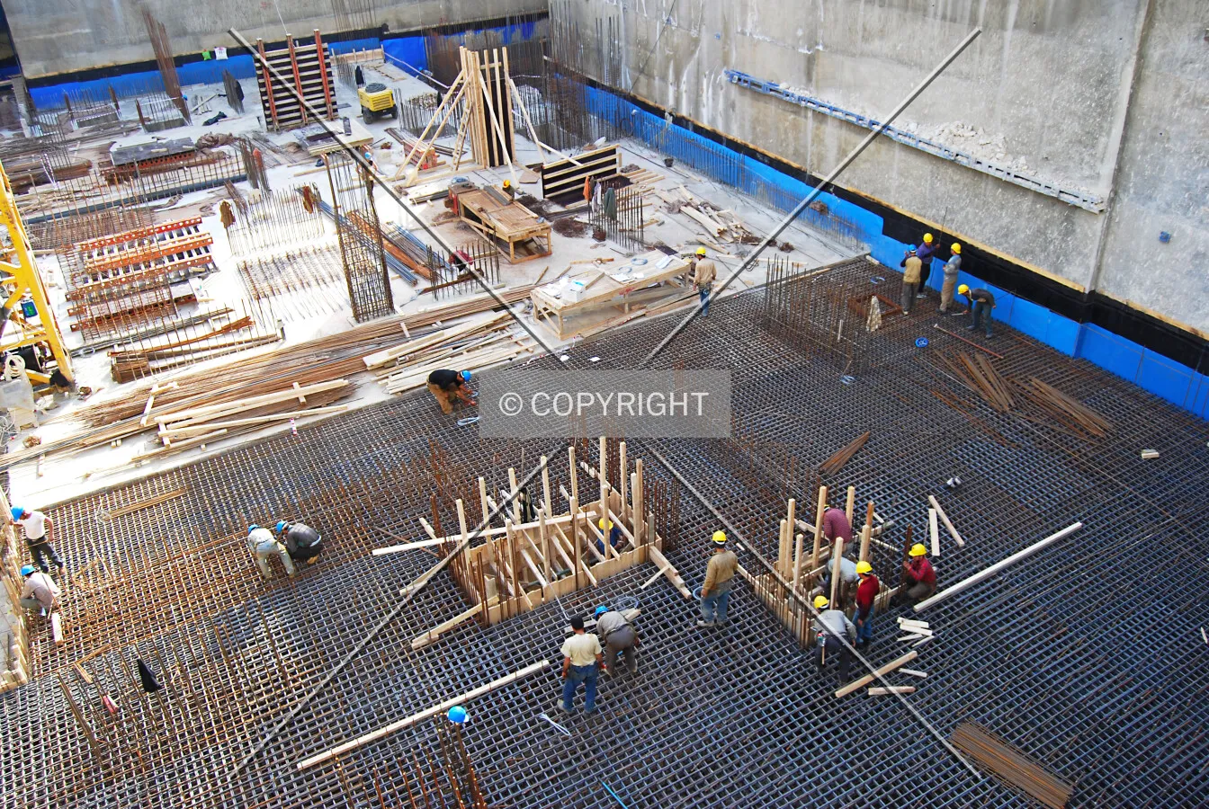 Foundation works seen across Rashid el Dahdah Street