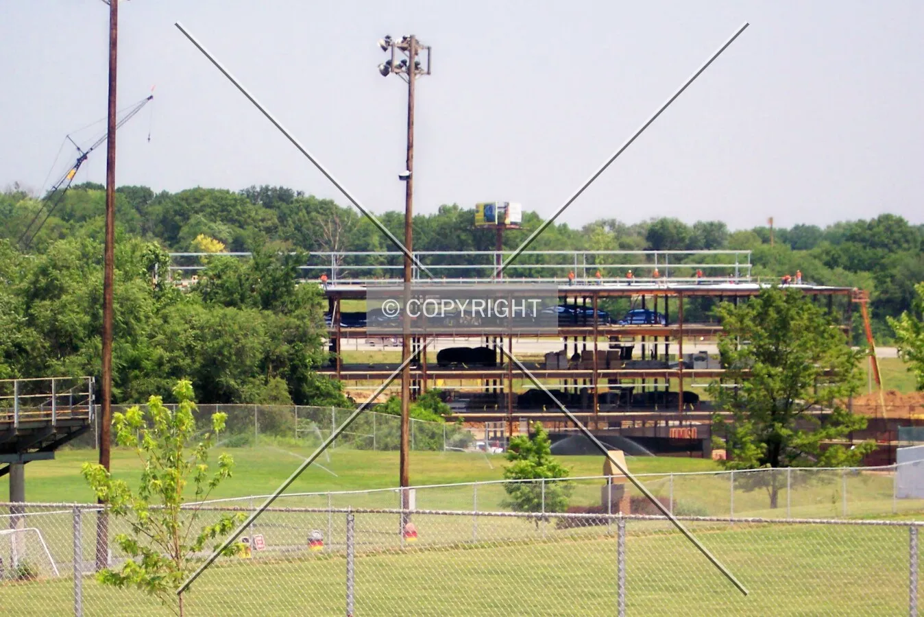 View from the University of Missouri St. Louis campus to the south