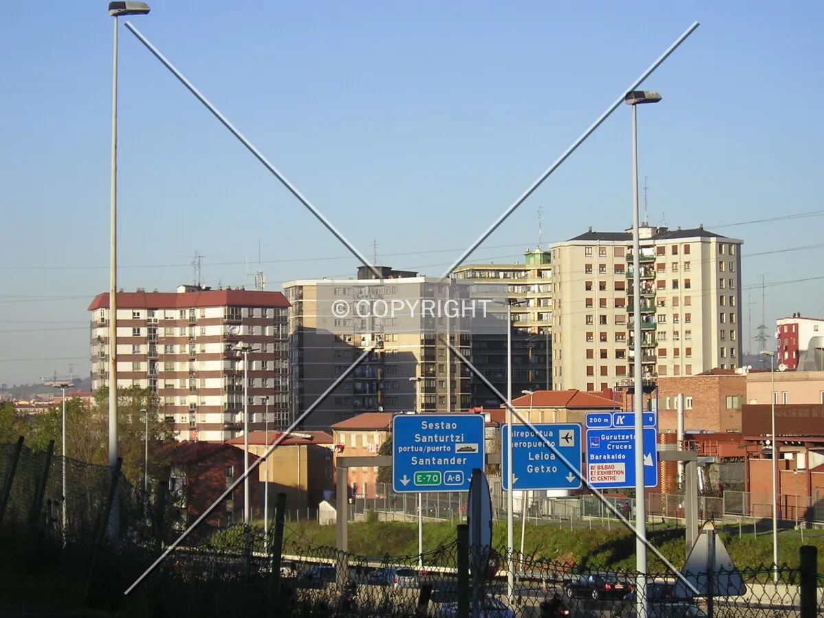 View from the A-8 motorway