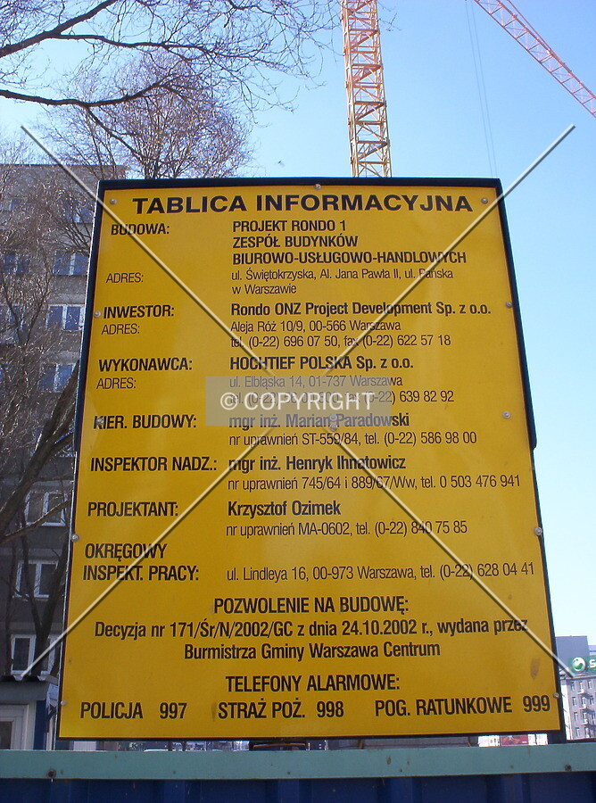 Construction bilboard