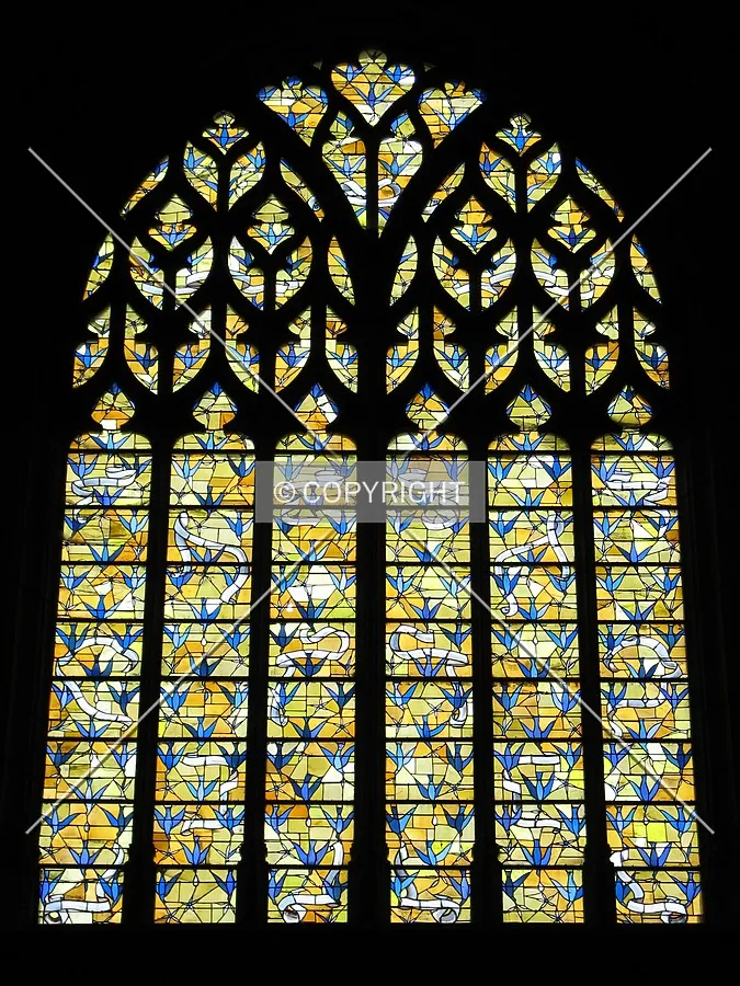 Window above the southern porch