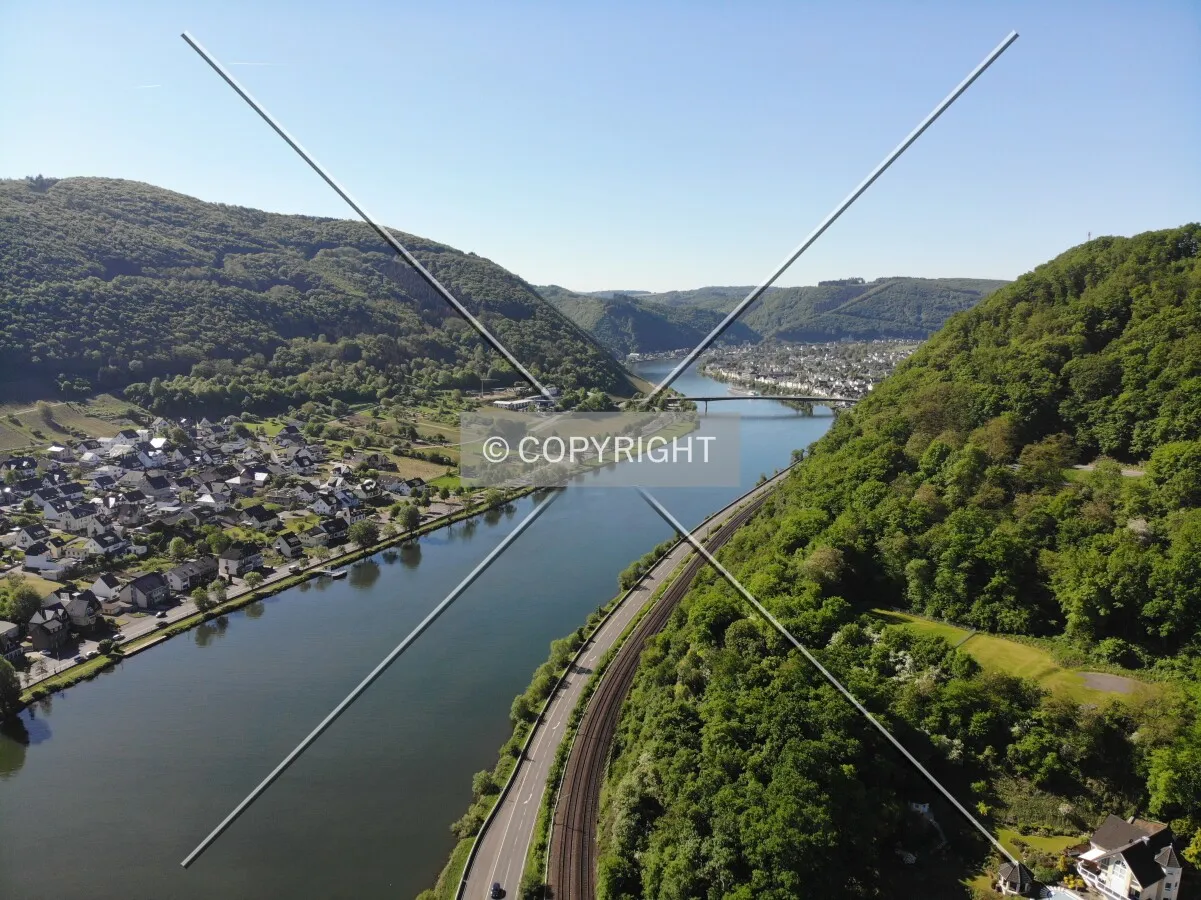 Over the Mosel river (Germany)