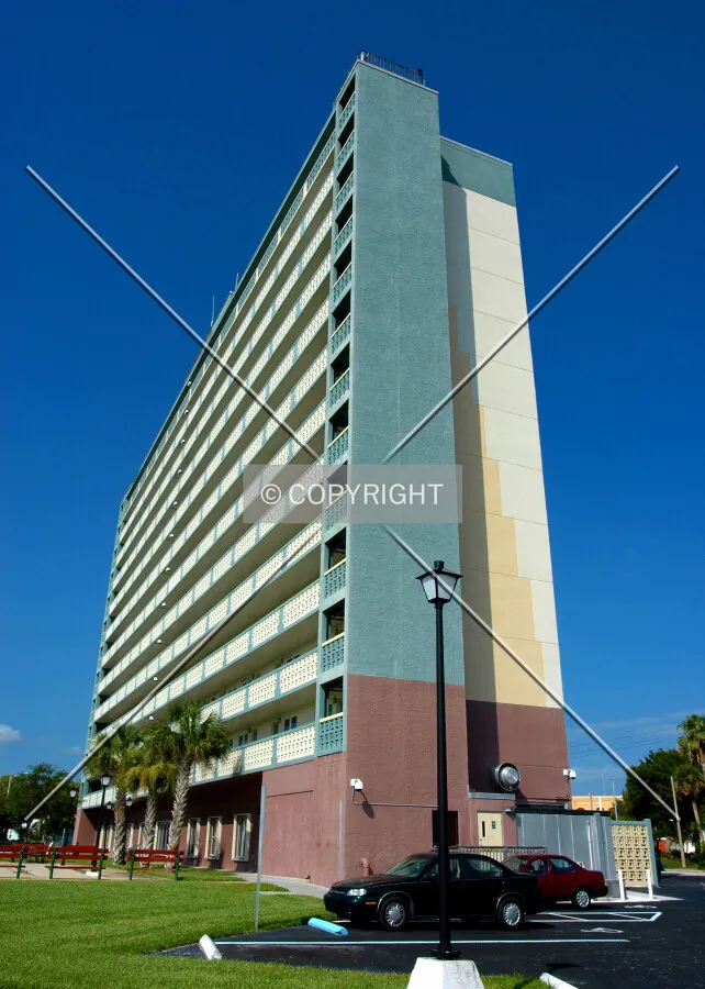 Looking at tower from the northeast