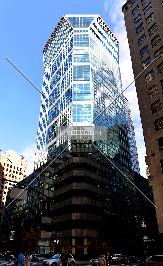 View from the southwest at Lexington Avenue and 43rd Street