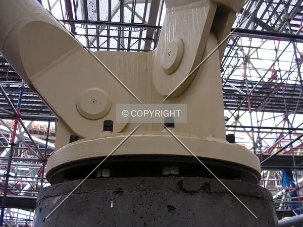 Structural beam supporting the roof structure
