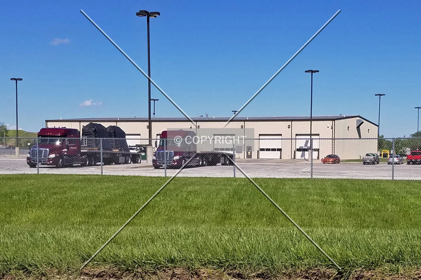 View from the west; May 2, 2017