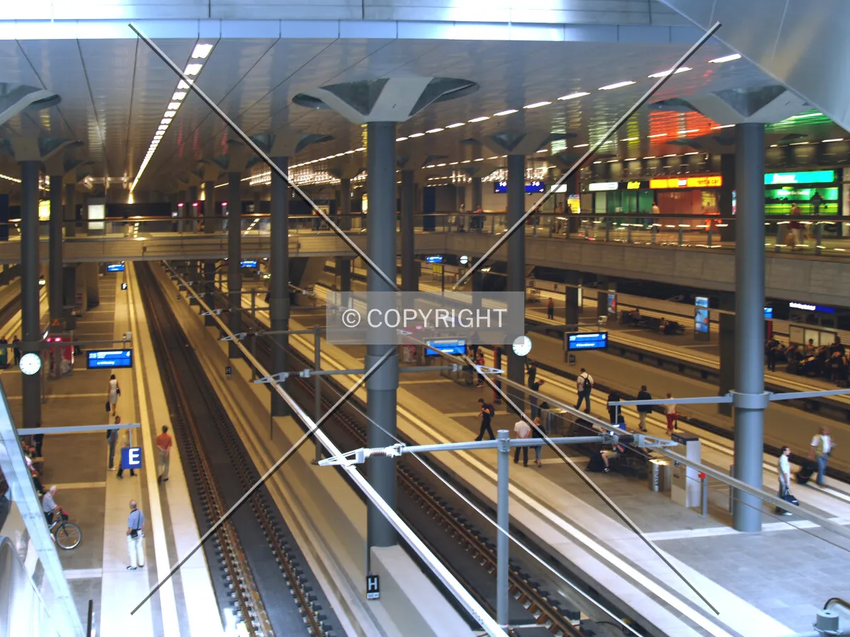 A view of the underground lobby