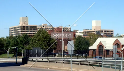 View from the south across I-95