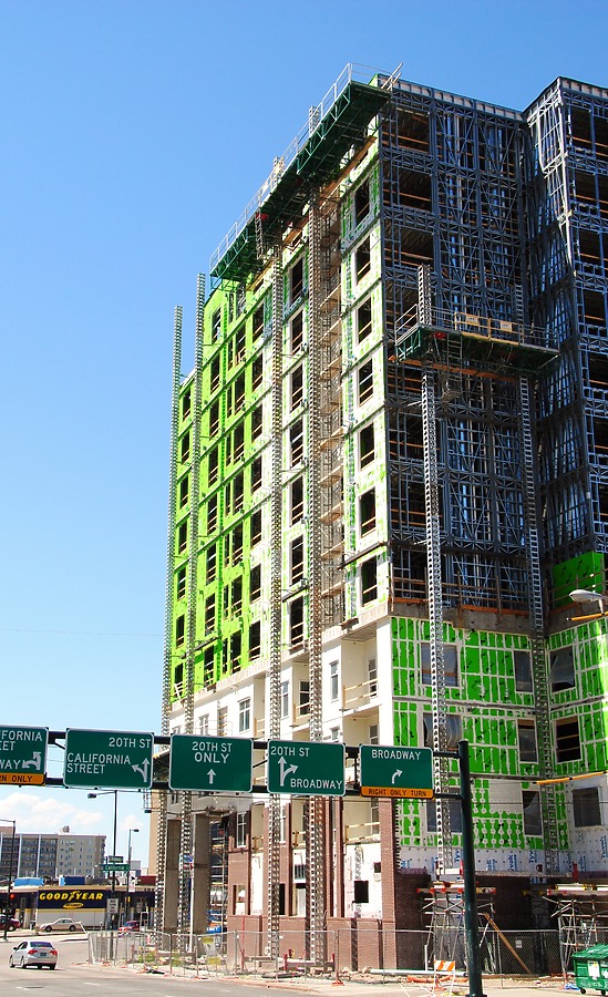 Looking north