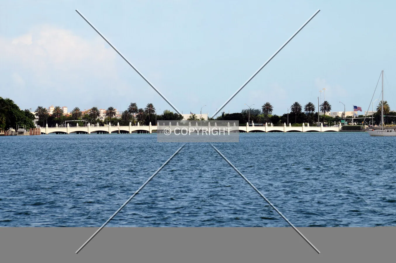 View from the northwest along Biscayne Bay