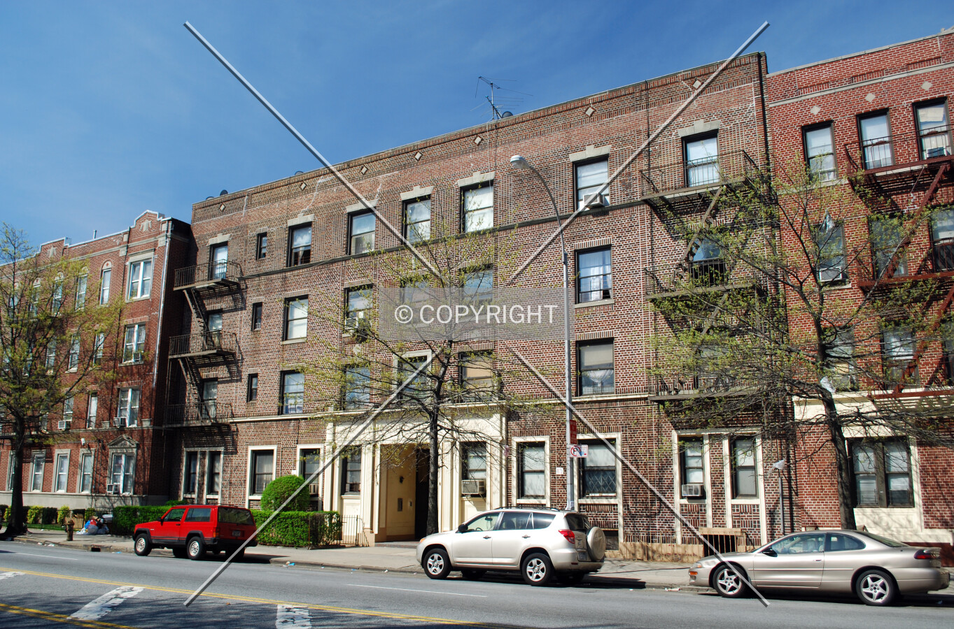 View along Ocean Avenue