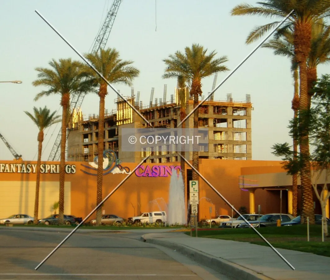 Standing over the casino entrance