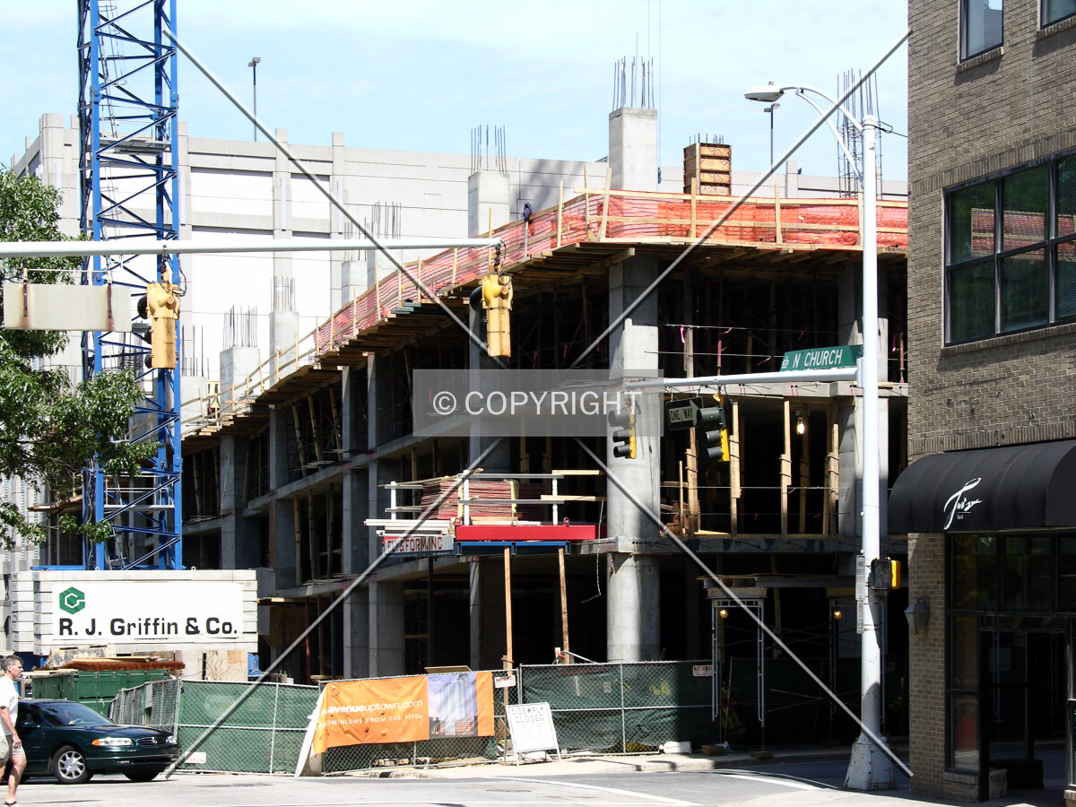 Looking north from North Church Street