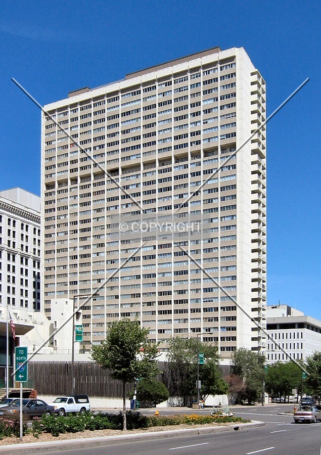 View to the northeast across Kellogg Boulevard