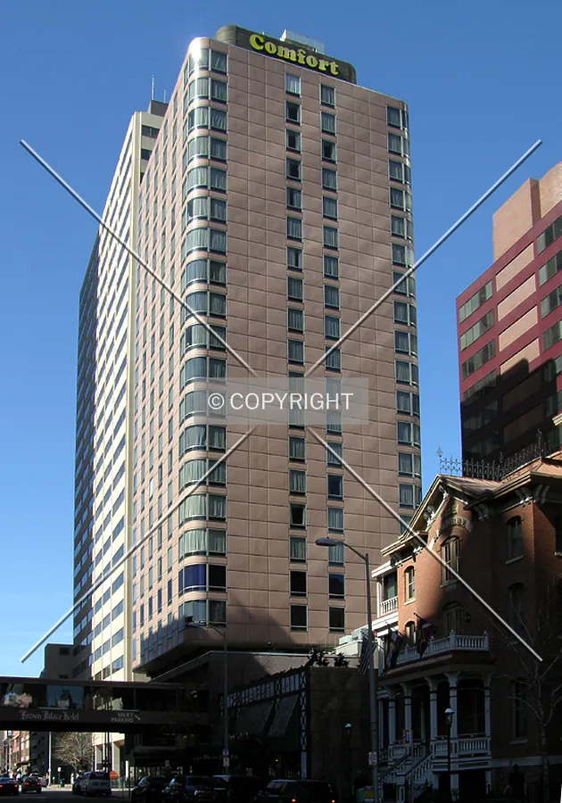 Looking southwest from Tremont Place