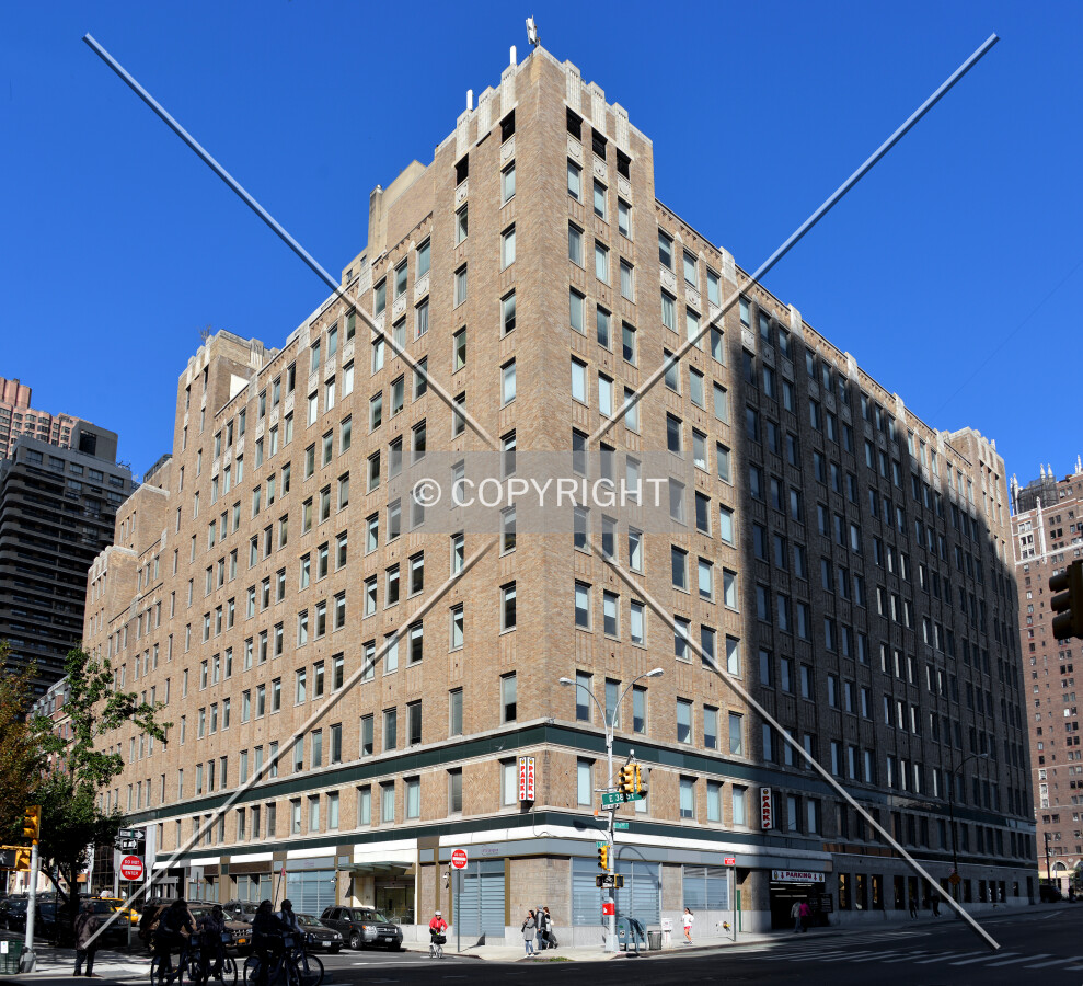 View from the southeast at 38th Street and 1st Avenue