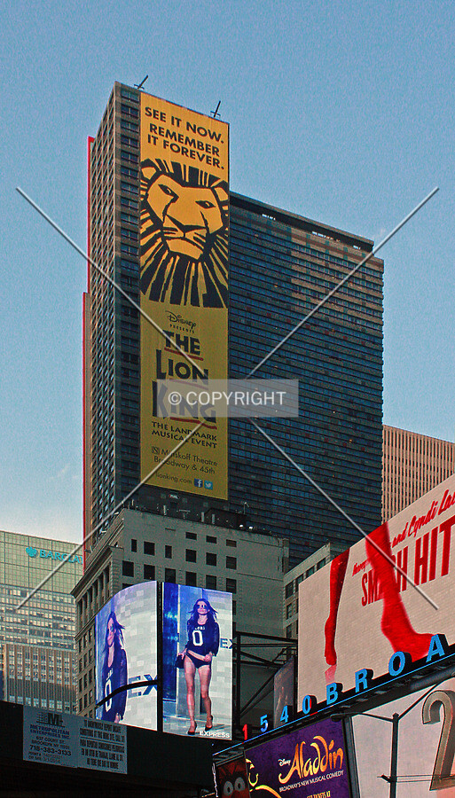 View from Times Square in the early evening; April 26, 2014