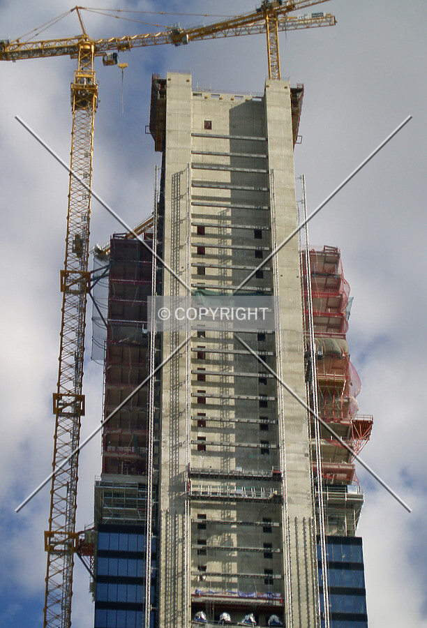 Top floors as seen from the west