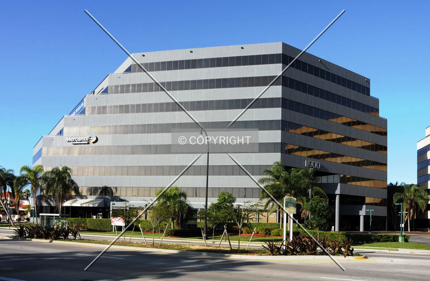 View from the northeast across Biscayne Boulevard