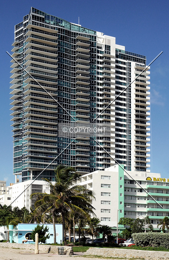 View from the southeast across the beach