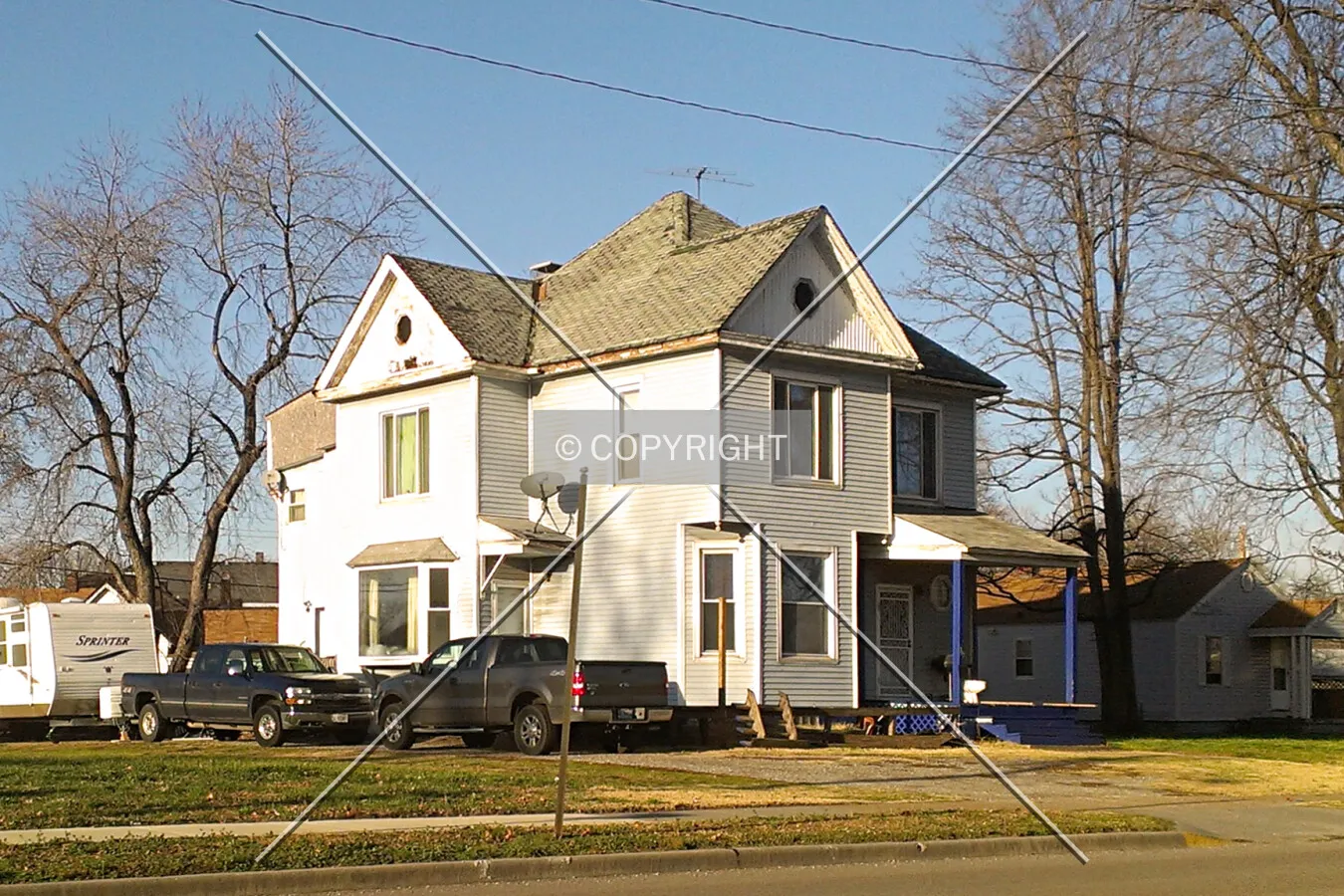 View from the southwest; December 18, 2012