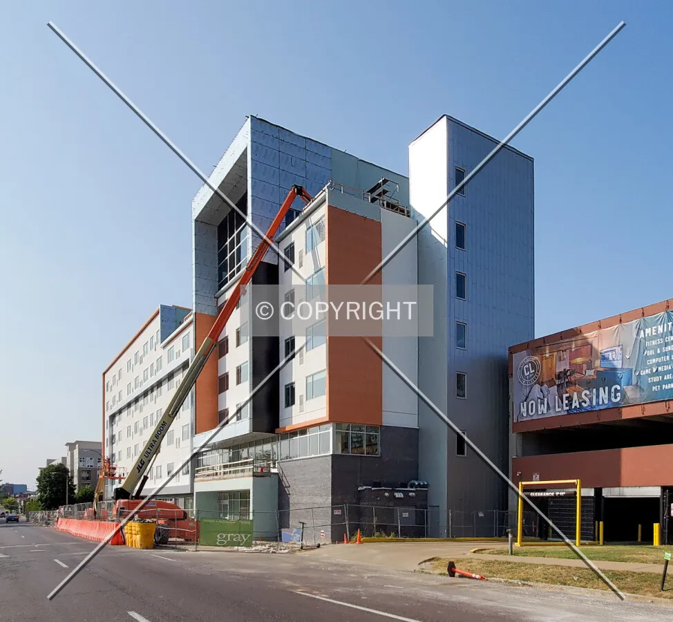 Southeast view during construction; September 20, 2020