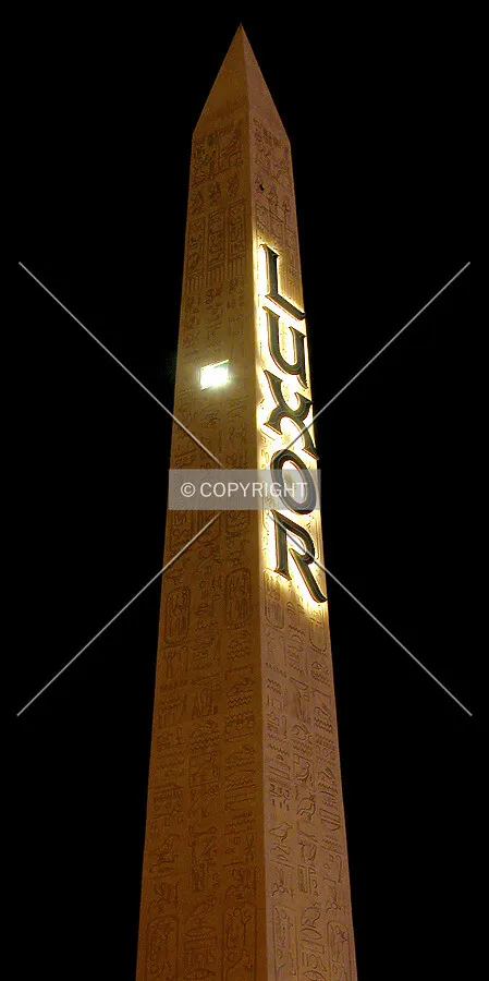 Hotel sign on Las Vegas Boulevard