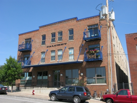 View to the northeast across 5th Street NE