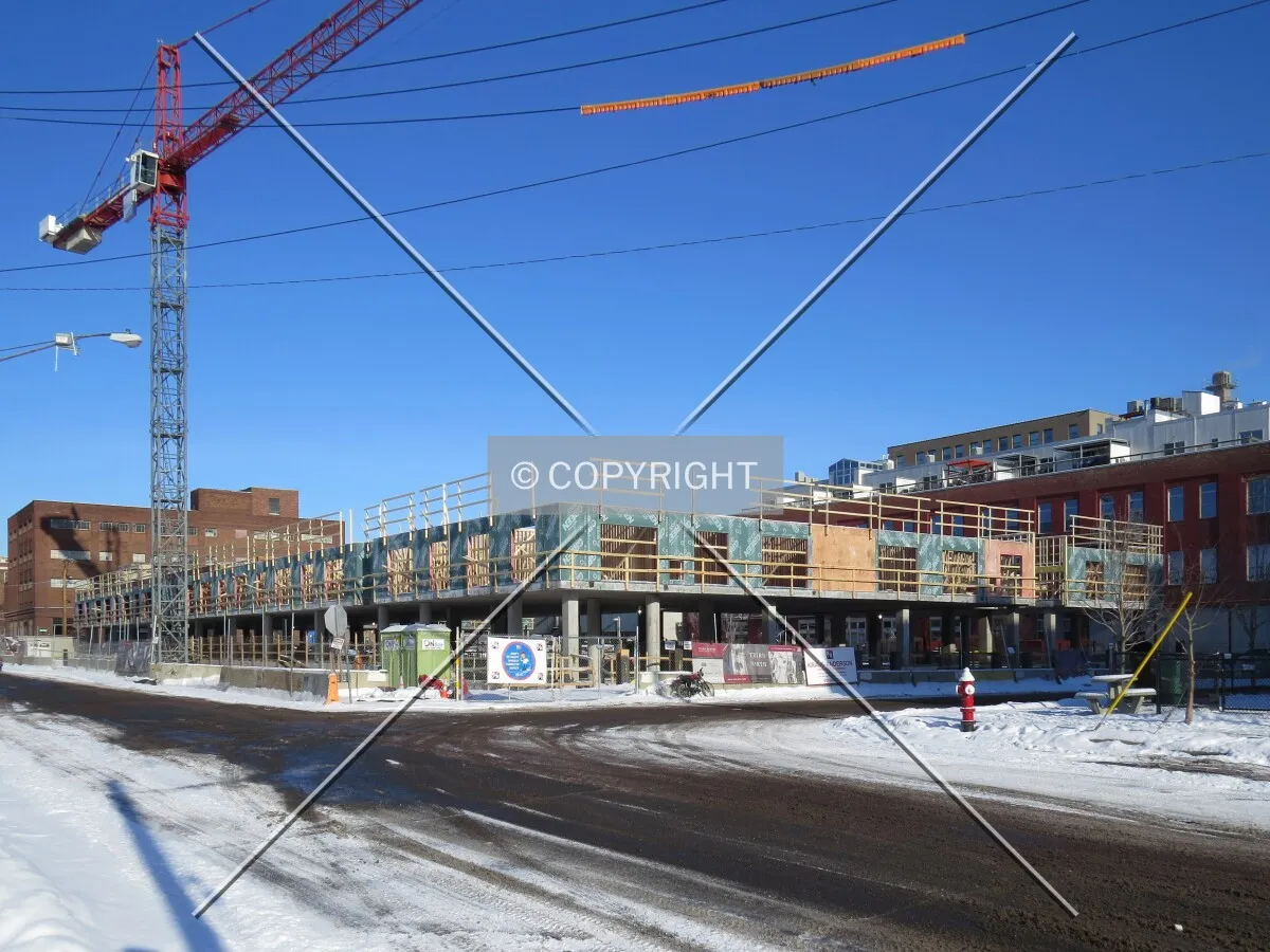 View to the north across 3rd Street North
