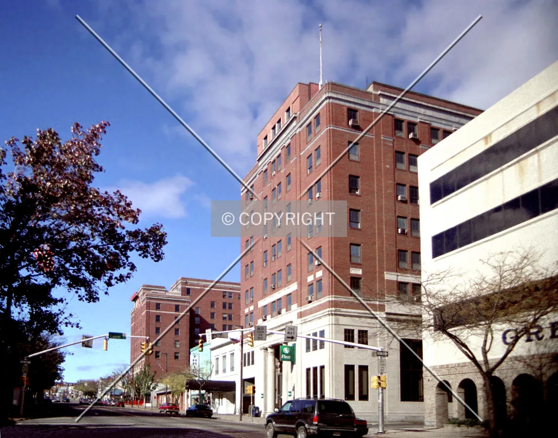 View from the southeast along Broad Street