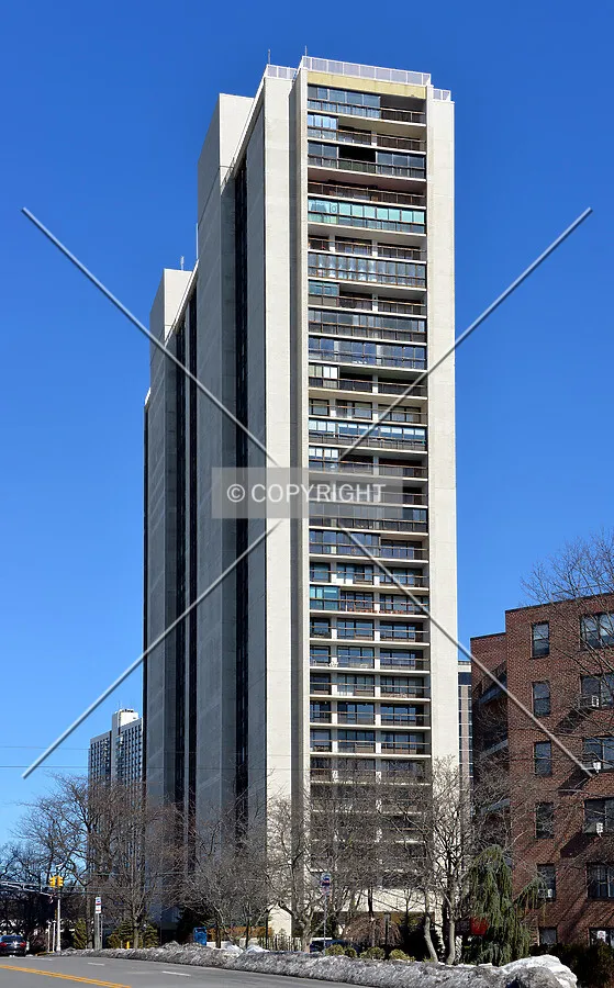 View from the southwest on Palisade Avenue