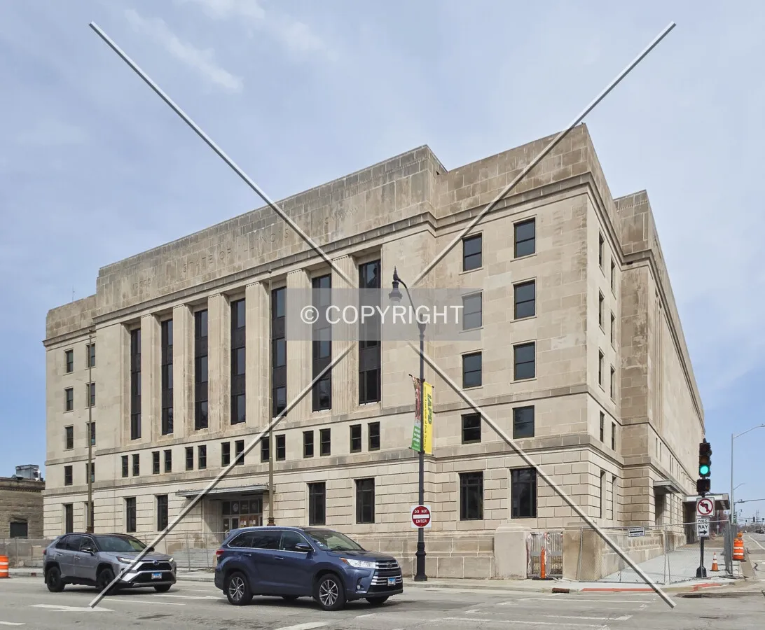 From the southeast during renovation, Monday, March 15, 2025