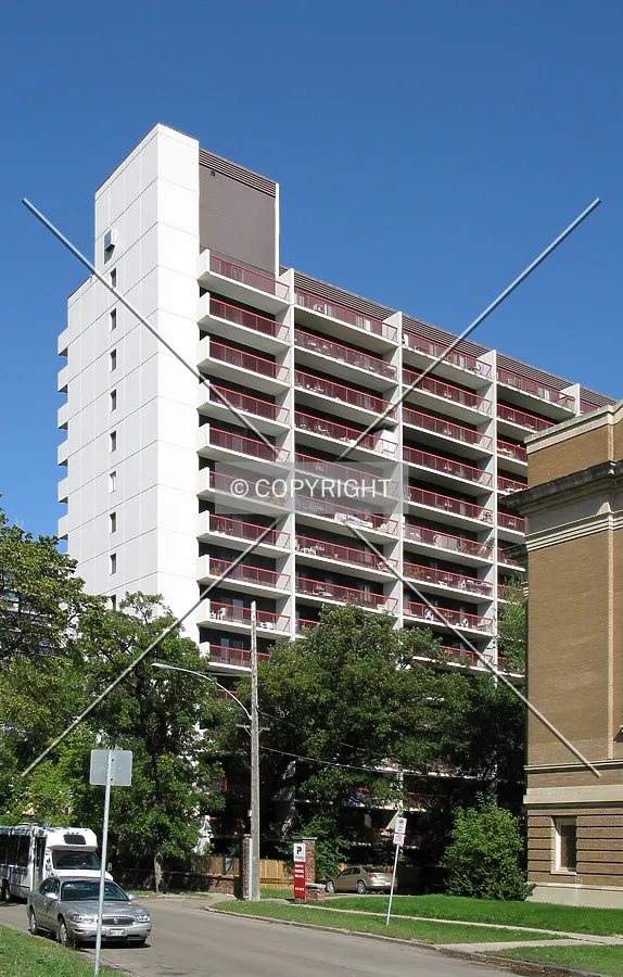 Partial view from the southwest