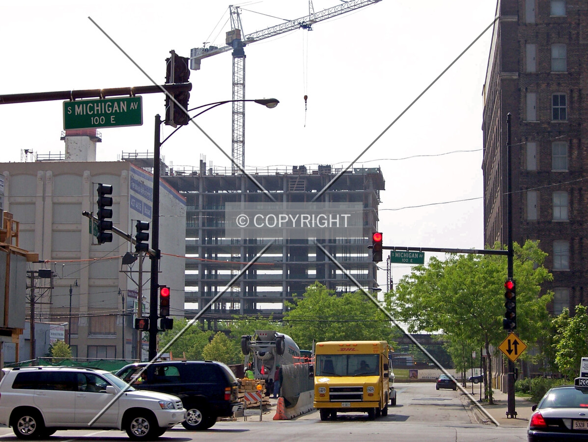 Looking west from Michigan Avenue and 14th Street